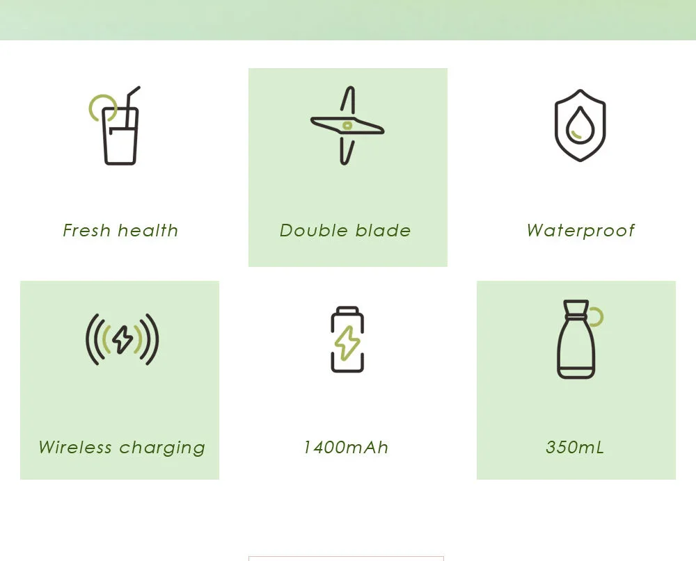 High Quality USB Rechargeable Mini Bottle Juicer Mixer Blades Household Low Noise Juicer Blenders Glass Extractor