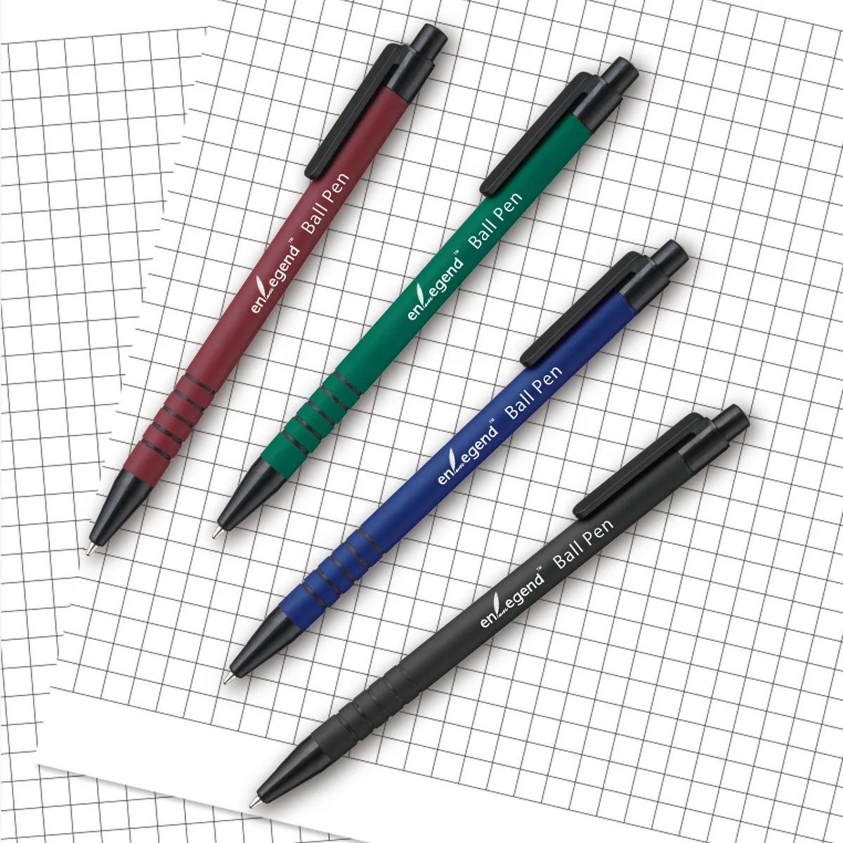 OEM Rubberized Ballpoint Pen, Classic Style with Private Label for Custom Promotional Stationery