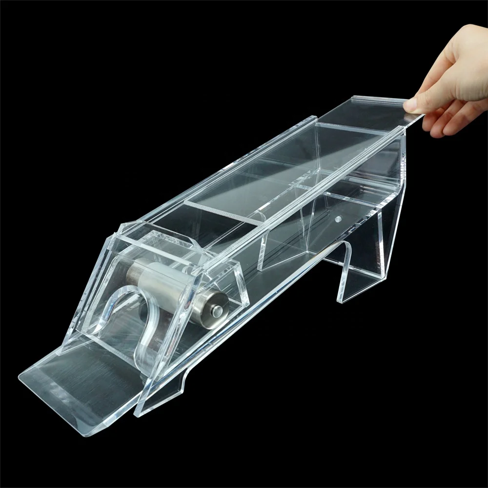 Manufacturers  sell poker dealer shoe with lid transparent acrylic high-heeled plastic dealer shoe for blackjack casino games