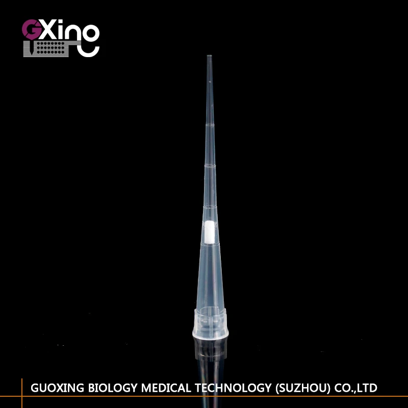 Fixed Universal Plastic Sterile 10ul Lengthen 96wells With Filter Box Universal Pipette Tip With Rack