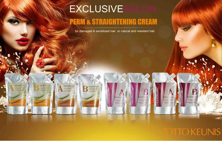 500ml*2 Professional Manufacturer Hair Rebonding Cream Set Permanent Straighten Treatment Curly Hair Relaxer