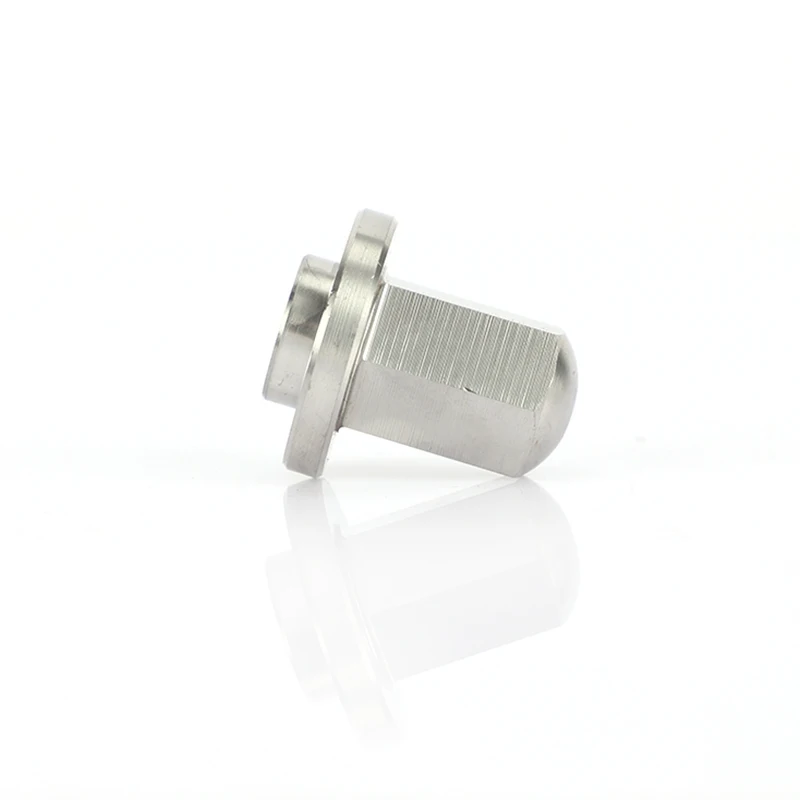 Factory price DIN1587 stainless steel weld hex flange cap nuts