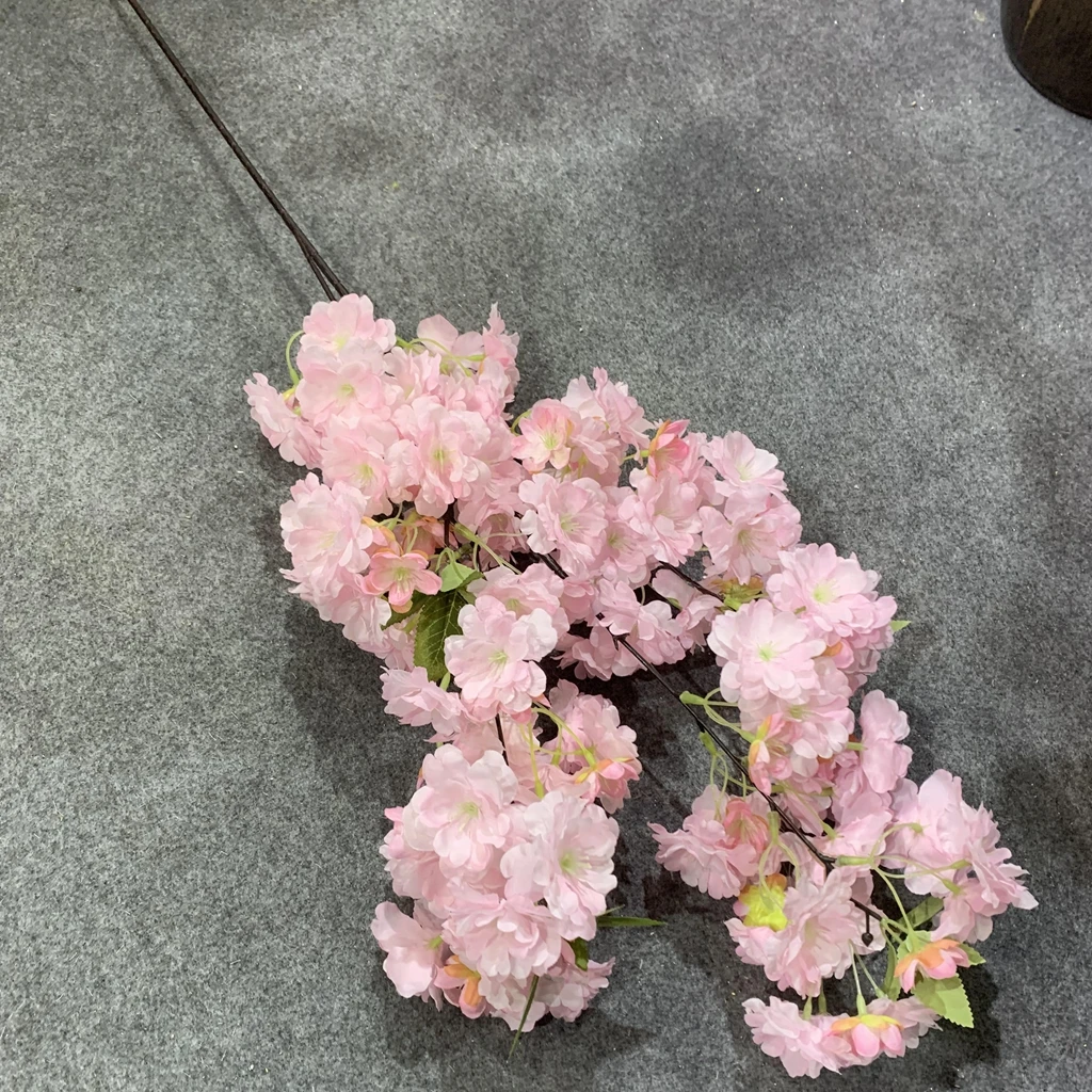 High Quality Silk Cherry Blossom Flower Artificial Cherry Blossom for Wedding Decor