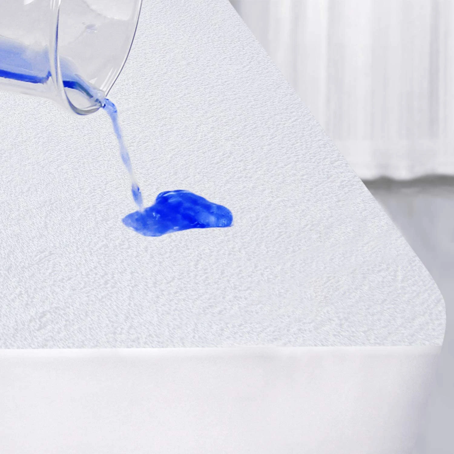 Noiseless Water proof Bed Cover Soft Breathable Mattress Pad Cover Cotton Terry Waterproof Mattress Protector