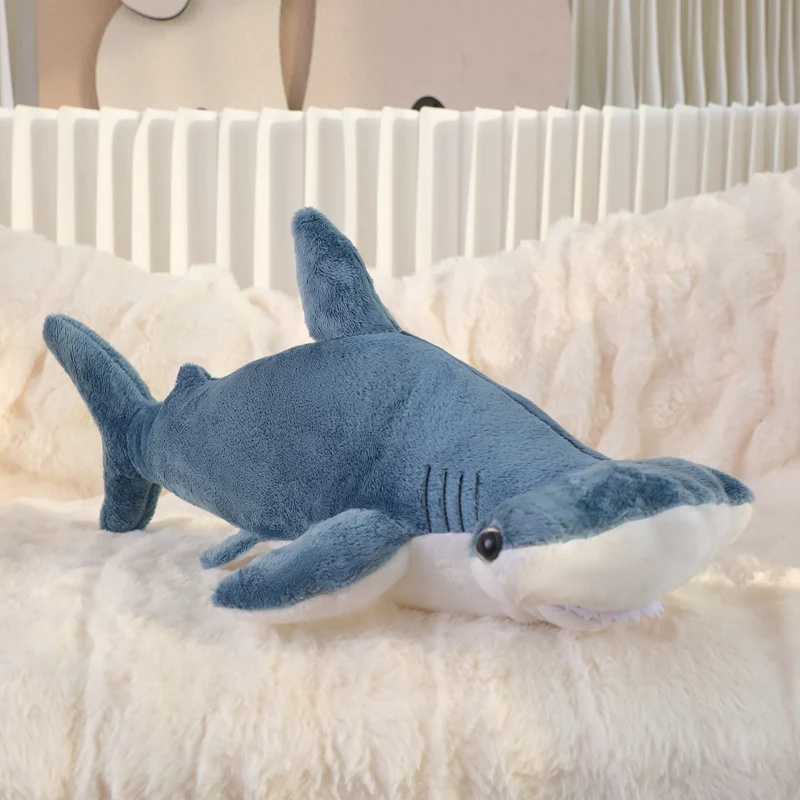New Arrival Soft Plush Shark Shaped Toy Custom Plush Toy hammerhead shark Stuffed Animal Toys Bed Pillows Wholesale
