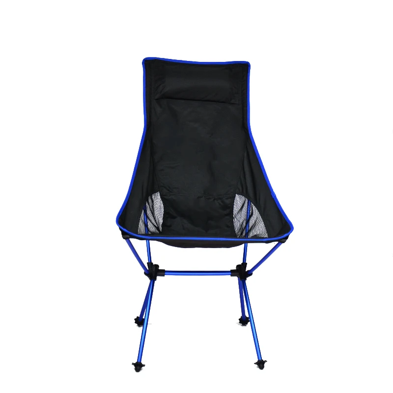 Factory Direct Sale Outdoor Camping High Back Foldable Moon Chair for Hiking