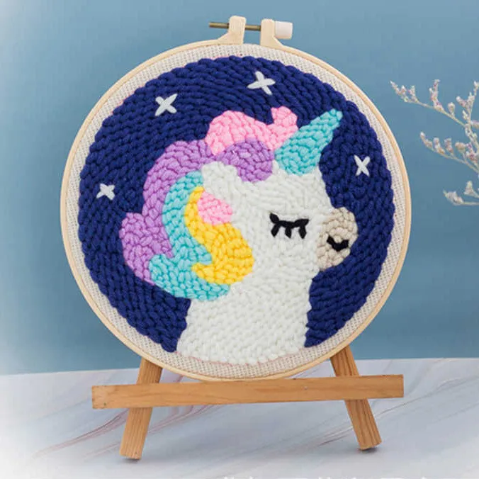 Детское украшение для дома, Набор для вышивки «сделай сам», игла для перфорации с кольцом, Набор для вышивки крестиком ручной работы