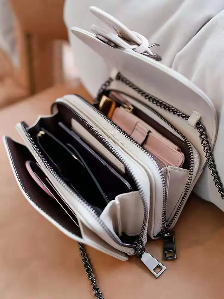 Новейшая Маленькая женская сумка для мобильного телефона из искусственной кожи на одно плечо Маленькая квадратная сумка