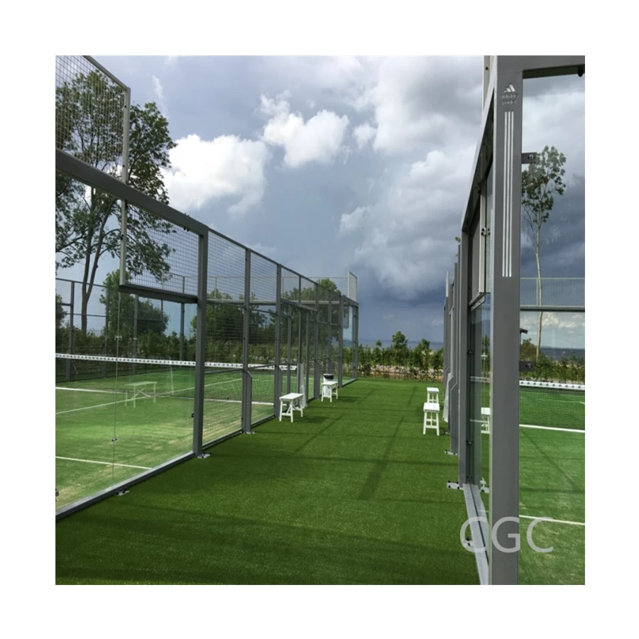 New design padel tennis court outdoor indoor panoramic tennis game