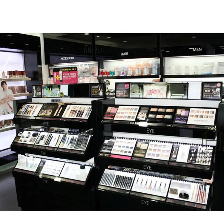 Luxury High end Cosmetic Store Display Showcase Makeup Shelf Perfume Shop Interior Design Perfume Display Furniture