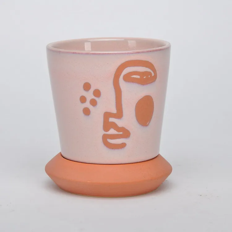 Factory direct selling antique artistic matt glaze home decoration desktop artificial flower vases for flowers