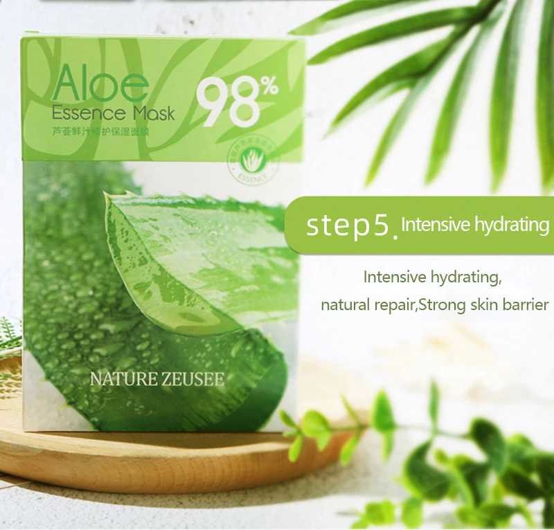 Private Label Aloe Essence Soothing Moisture Foam Cleanser Hydrating Organic Facial Mask Aloe Vera Natural Skin Care