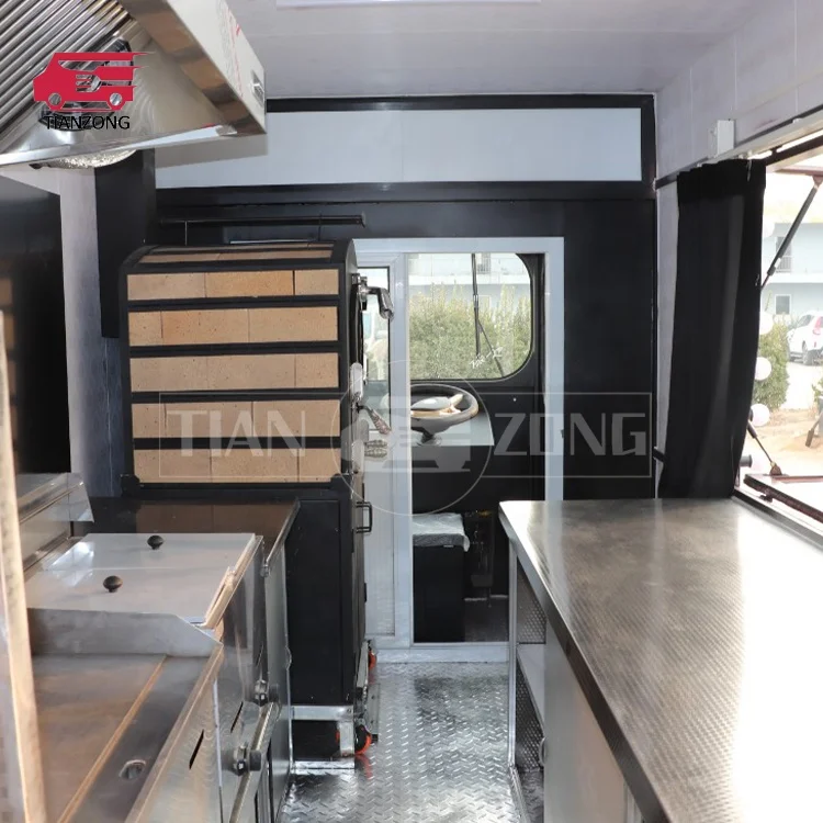 TIANZONG T19 unique design pizza truck customized vintage food carts and food trailers fashionable food caravan