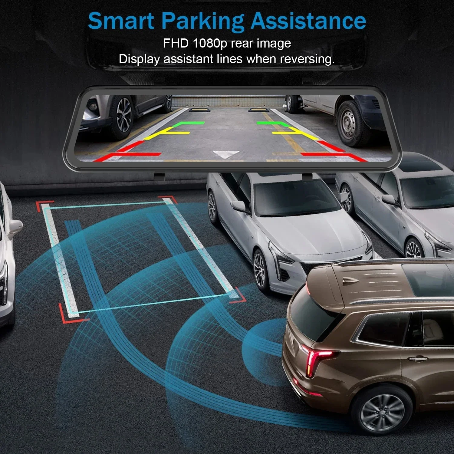 10 Inch Touch Screen Stream Media Car DVR Dash Cam Dual Lens Rear View Mirror Auto Dashcam Video Recorder Car HD Dash Camera