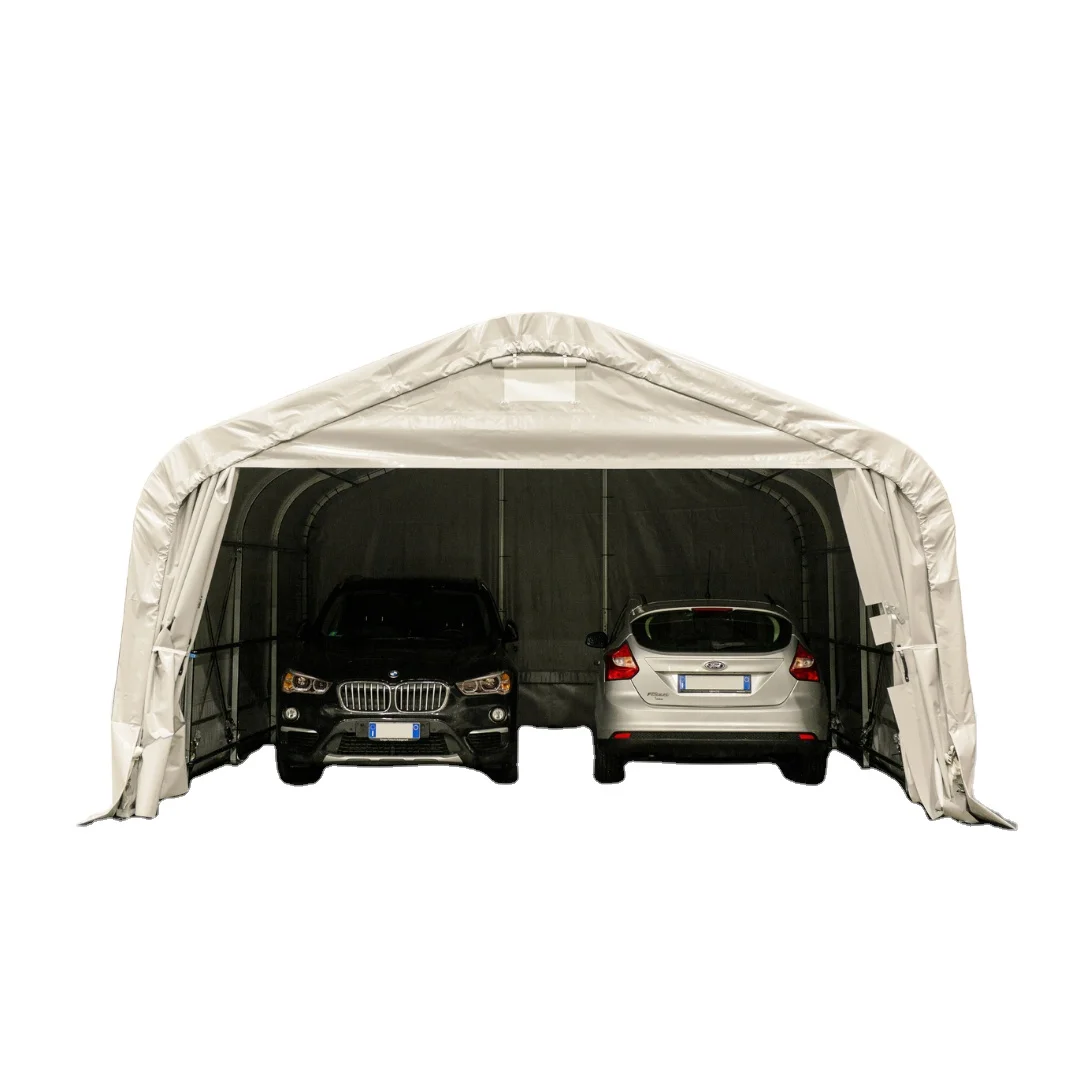 Pvc-Coated Top Quality Waterproof Rain Shelter Car Parking Tent Shelter Long-Term Effectiveness Made In Italy
