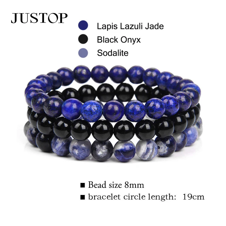 8mm Tiger Eye Natural Stone Beads Bracelets For Women Men Elastic Yoga Lave Bangle Health Care Magnetic Therapy Hematite