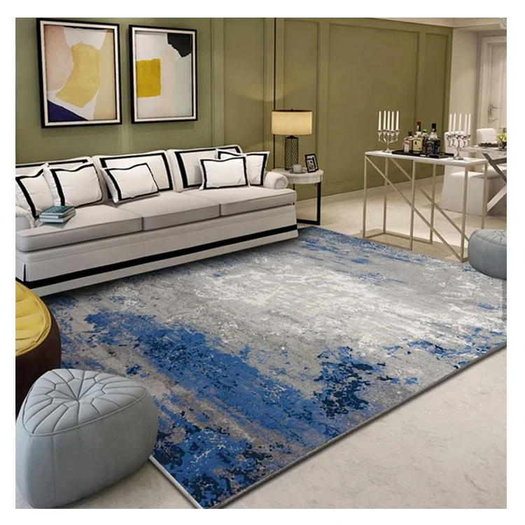 DMC-13 Eco-friendly Soft Modern luxury decorative big center large round and rectangle carpet floor area rug for living room