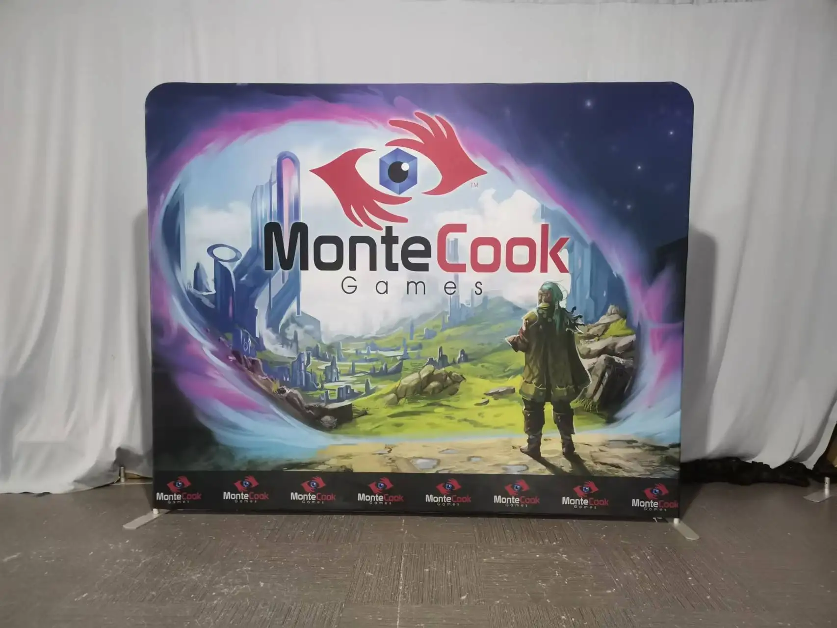 Custom Printed Indoor Photo Studio Background Backdrop for Trade Shows and Exhibitions Portable Advertising Feature