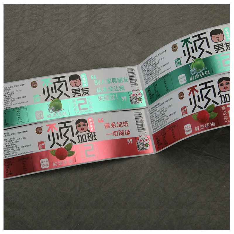 Custom Nail Label Sticker Roll Pack Custom Glow in The Dark Stickers Nail Polish Hentai Waterproof Adhesive Sticker