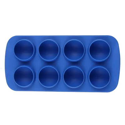 8-Hole Silicone Ice Mold Semicircular Ice - Mesh Ice Hockey Mold