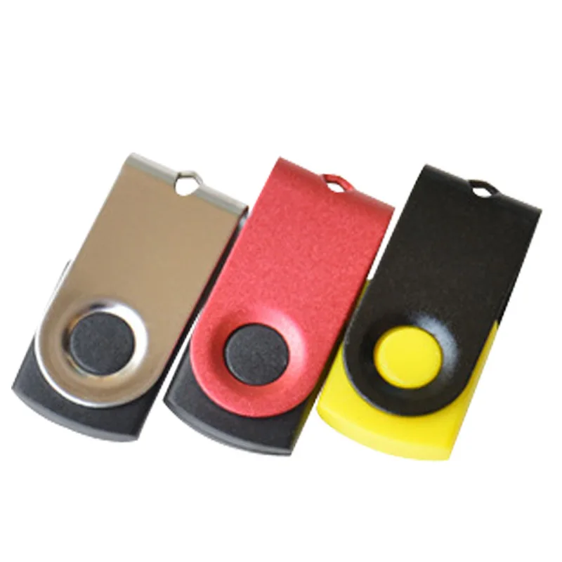 Custom Logo Promotional Gift Waterproof Metal Mini 2.0 Usb Flash Drive Swivel Stick 1 gb 2 Gb 4GB 8GB 16GB 32GB 64GB 128gb 256GB