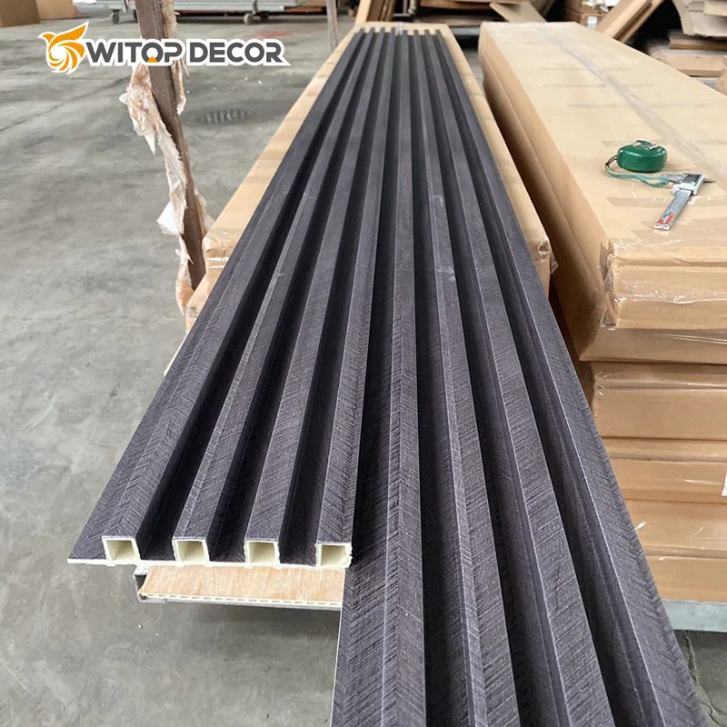 Wpc wall panel interior decoration wpc fluted wall panel wpc wall panel claddings wood plastic composite indoor cladding boards