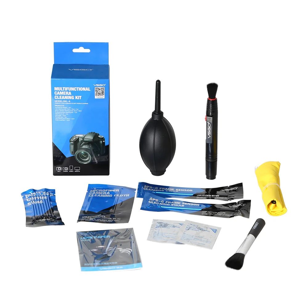 VSGO DKL-6 9 in 1 Camera Cleaning Kit for Aps-C DLSR Camera Digital Device Screen Cleaning