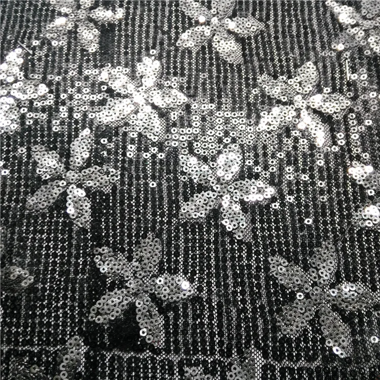 
New world online shopping Kids wear/Wildely Used multi color rainbow sequin fabric 