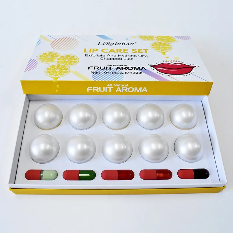 Hot Sale OEM ODM Lip Care Set Wholesale Custom Logo Natural Organic Moisturizing Chapstick Lip Balm Stick Gloss Gel Dead Skin