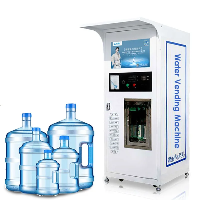 400GPD Reverse osmosis self-service automatic pure 5 gallon ro water vending machine in russia