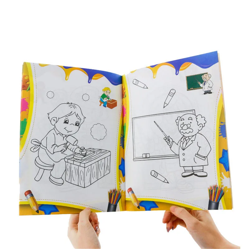 2024  New Custom Wholesale Sketch Book Graffiti Book   Drawings Children Drawing Book