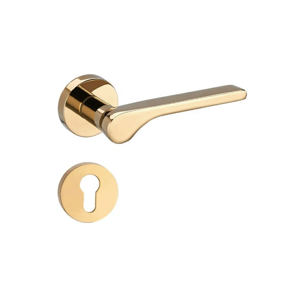 Hot Selling Competitive price  inner door handle Matte black stainless steel  Contemporary Type door handle