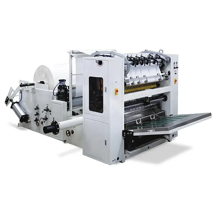 Automatic 4/5/6/7 Line V Fold Facial Tissue Folding Machine with Full Embossing Unit