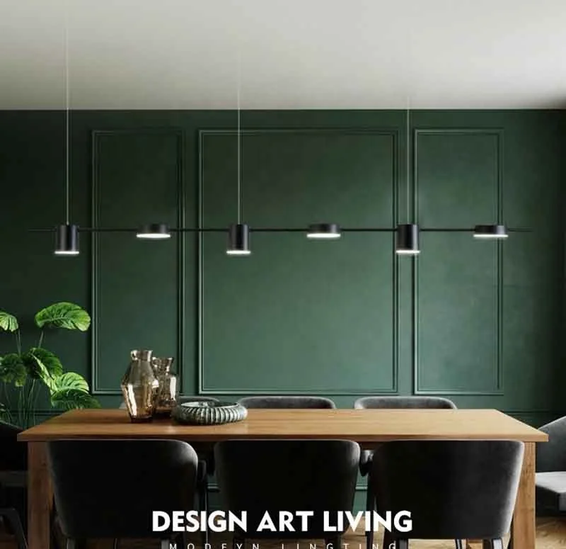 Well quality modern nordic curved design aluminium 220 volts iron linear office suspended fixture chandelier led pendant light