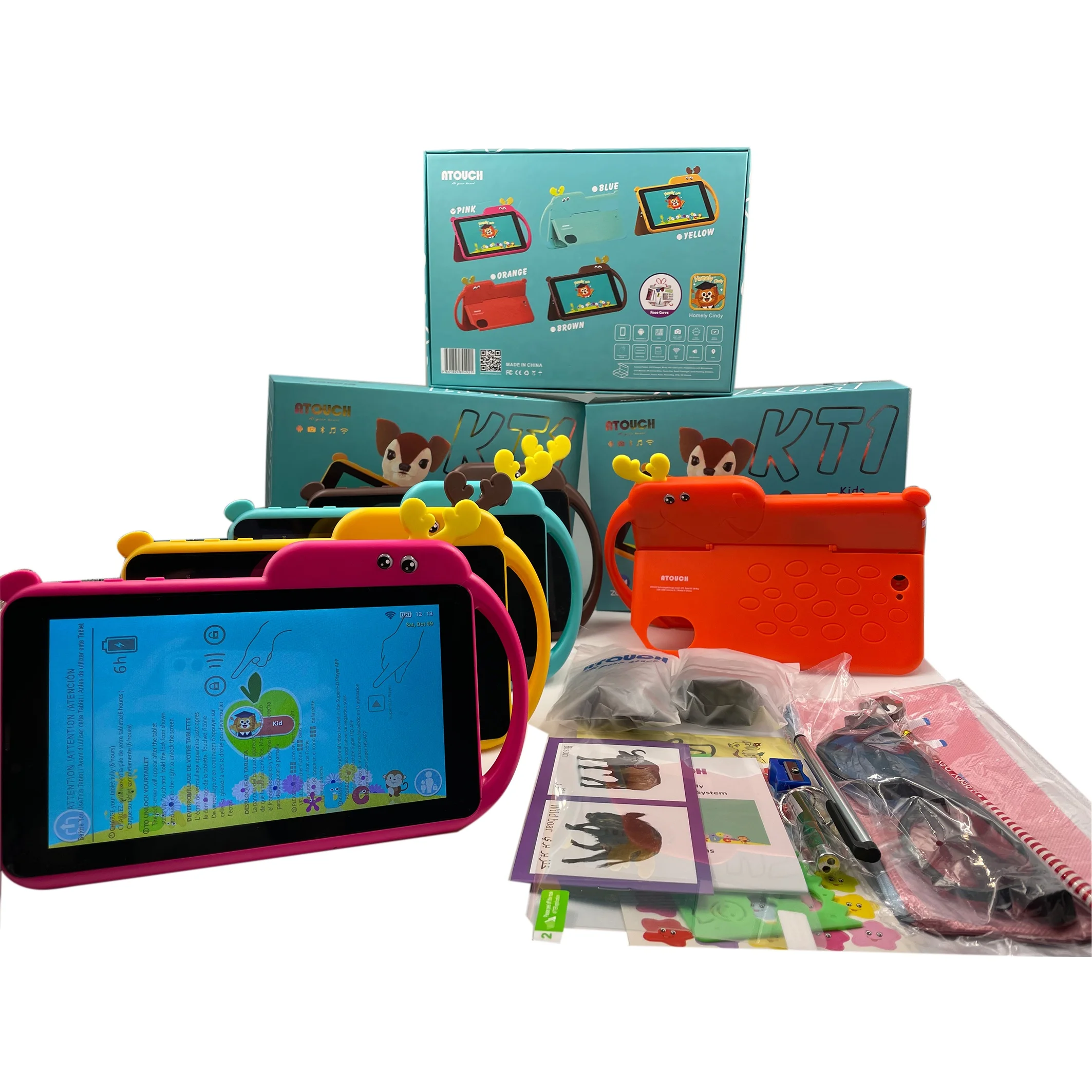 Hot Selling 7 Inch  KT1 MT6582 Android 8.1 Kids Learning Tablet  Quad Core  Education Tablet PC cheap tablets with wifi for kid