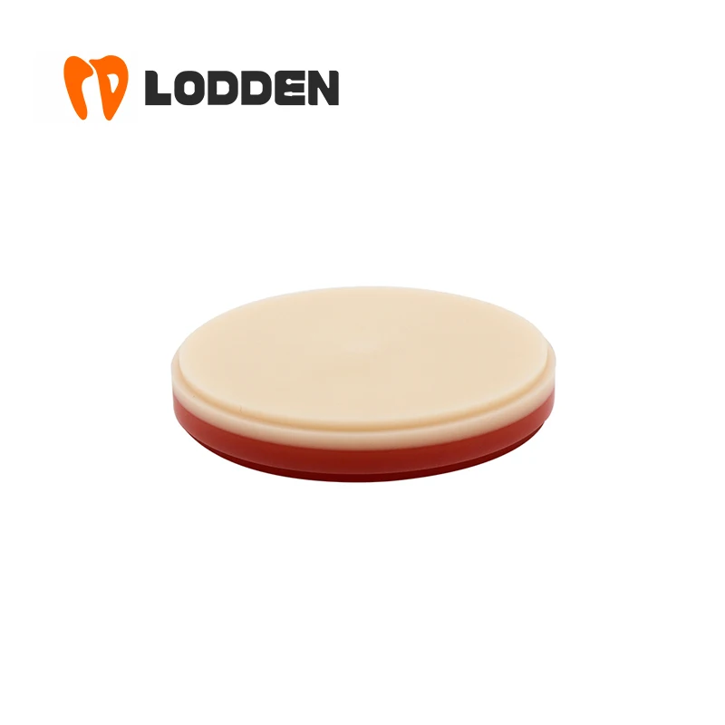 Dental Cadcam Milling Pmma Disc Double Layer Resin block 25 30 45mm Pmma Blocks