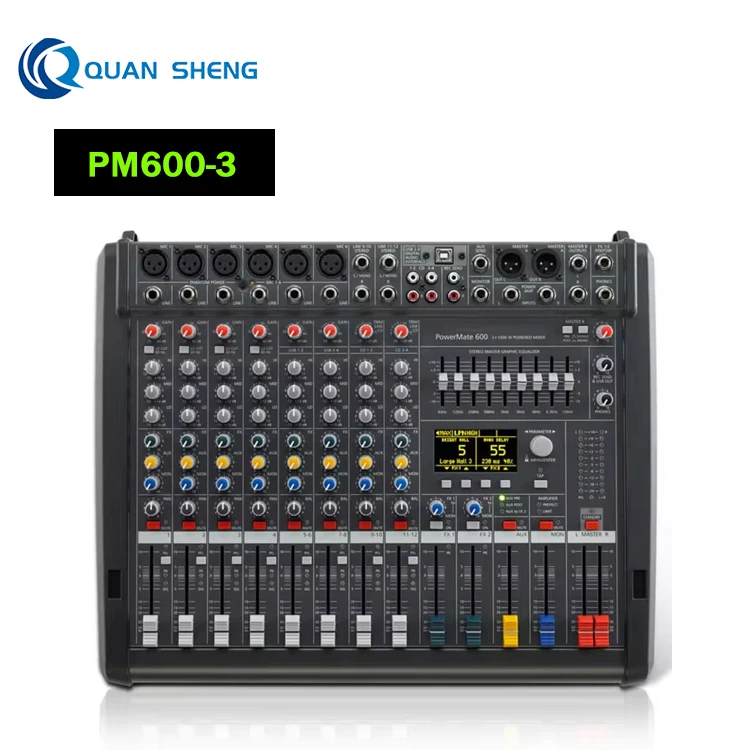 PM600-3 Amplifier dual 99 dsp professional digital audio mixer  for Audio Power Karaoke Mixing Amplifier