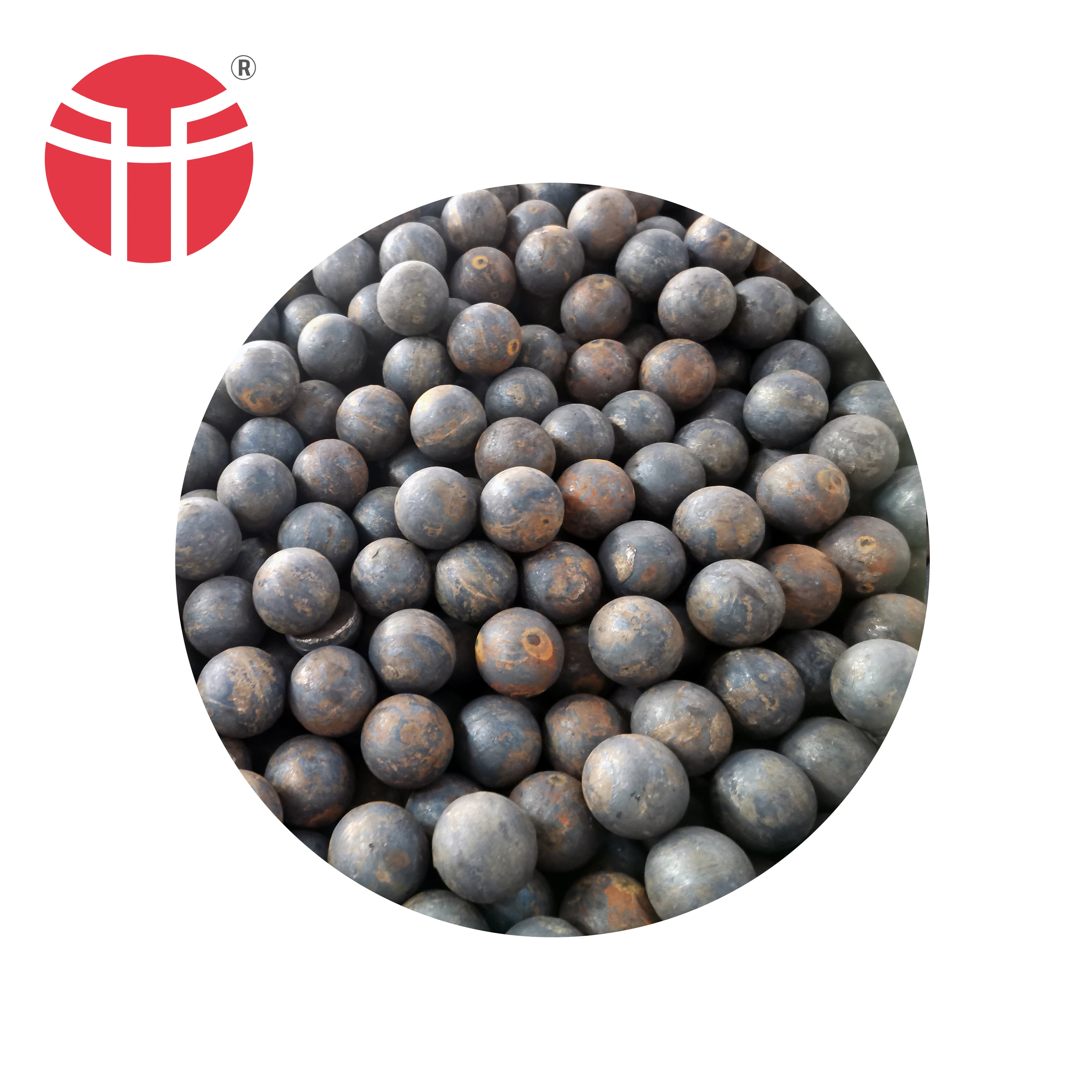 high hardness quality hot rolled forged forging grinding media iron steel ball manufacturer supplier for sale mine sag ball mill
