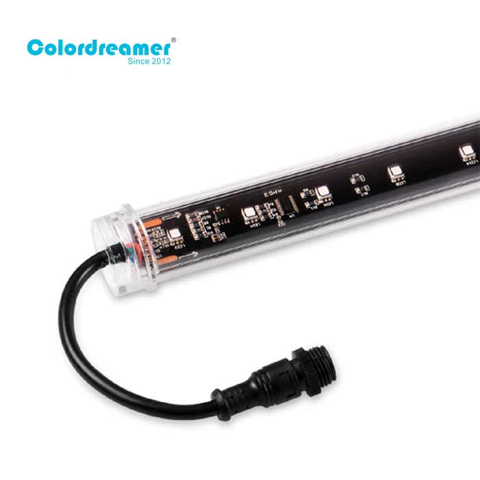 DMX512 вертикальное освещение rgb rgbw Полноцветная 3D цифровая dmx Светодиодная трубка DMX прозрачная может быть подвешена от
