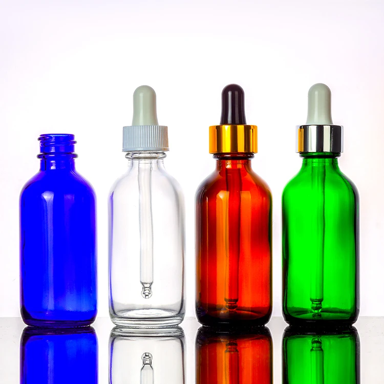 15ml 30ml 60ml 120ml amber glass dropper bottle 1oz 2oz 4oz custom logo essential oil bottle with screen printing