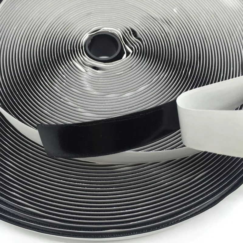 Heavy Duty Adhesion Strip Tape Self-Adhesive Sticky Back Interlocking Nylon Fabric Fastener Cable Tie Hook Loop Tape Reusable