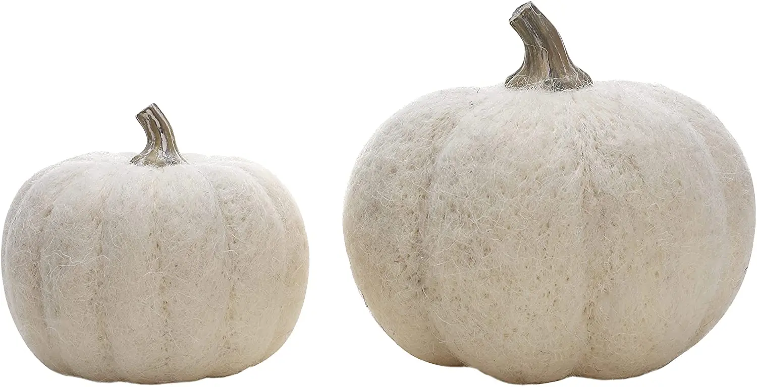 novedadess 2023 Halloween White Pumpkin  Handmade Artificial Pumpkin Decoration Fake Small Pumpkin Set Fall Harvest Farmhouse