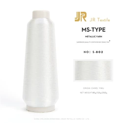 JR High Quality Color 2500 Yards MS Type Polyester Machine Thread Embroidery Metallic Yarn