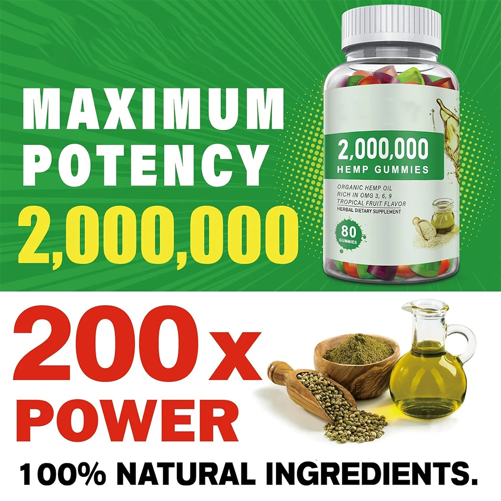 Hot sales Hemp Gummies Advanced Extra Strength - High Potency Best Gummy for Adults