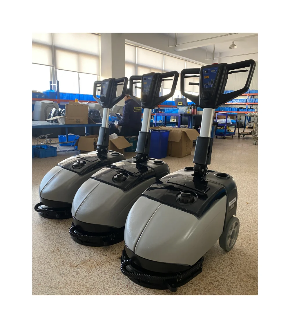 Mini portable cleaning machine 13 inch compact folding floor scrubber