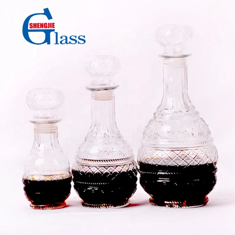 Manufacturer Selling Empty Wine Bottle Stopper Glass Wine Bottle Stopper