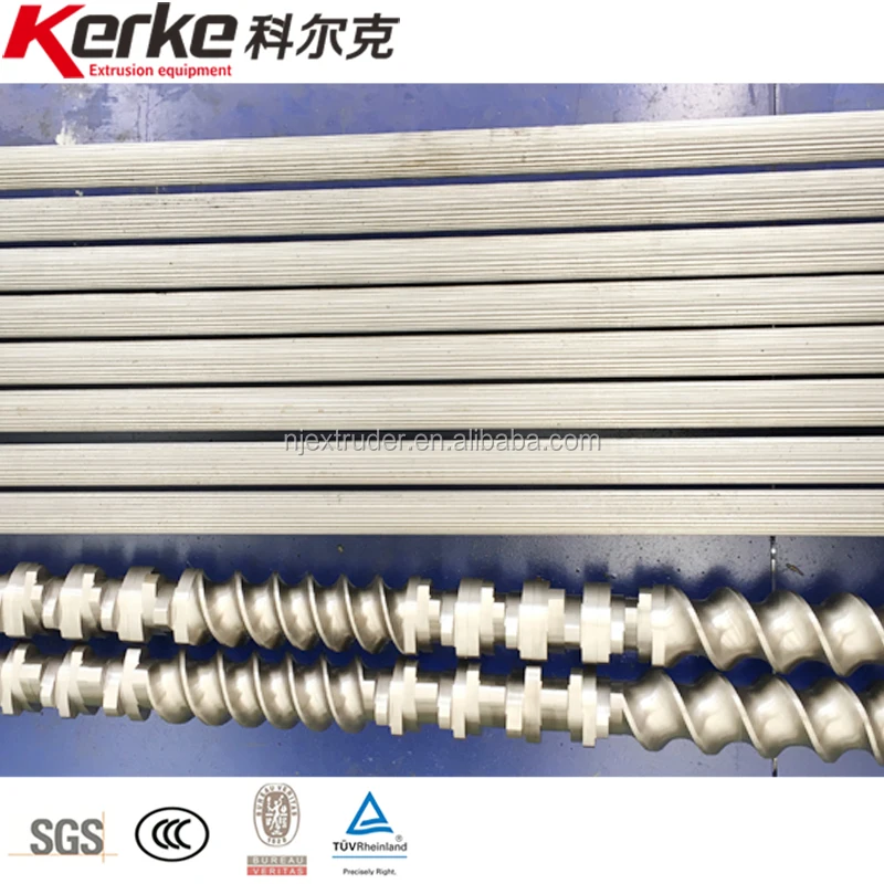 Пластик экструдер запасные части Twin Винт Экструдер вал