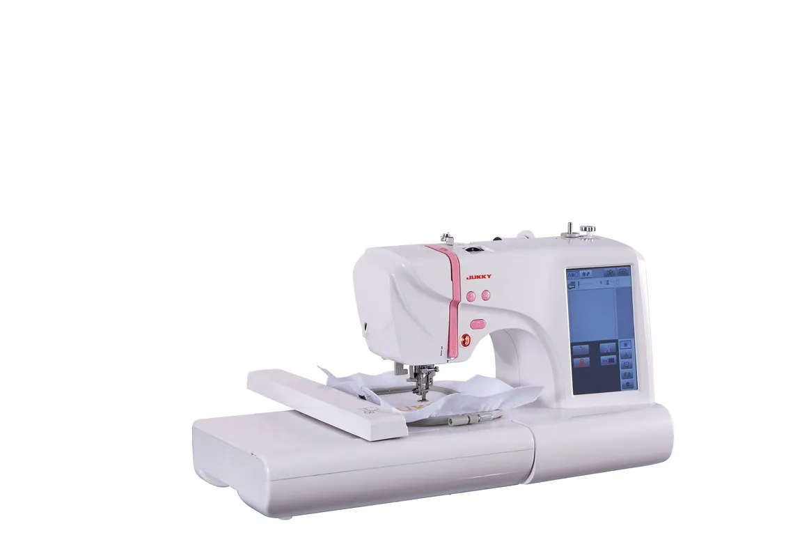JUKKY ES5 Home computer embroidery sewing integrated machine Multi-function computerized sewing machine withbig LCD screen
