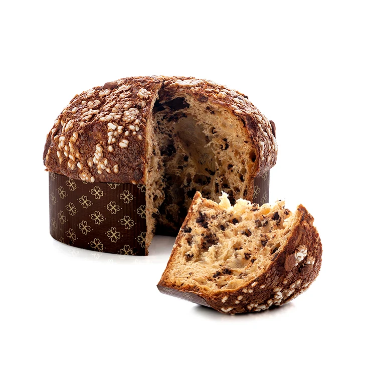 
100% Origin Panettone Italian Chocolate Cake with dark chocolate chips 1Kg in box for export 
