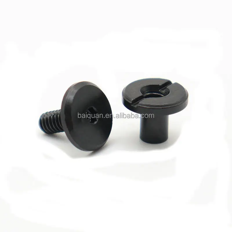 Black Oxidation Chicago Screw Book Screws Customized Manufacturer Book Binding Bolt/sex Bolt With Internal Thread